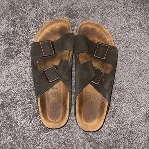 Birkenstock Sandals Size 7, gently worn, brown suede